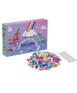 Plus-Plus learn to build unicorn, bouwstenen, bouwspeelgoed, unicorn, eenhoorn, bouwpakket, educatief speelgoed, creatief speelgoed, duurzaam, plus-plus, wonderzolder.nl