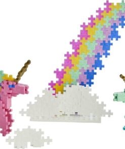 Plus-Plus learn to build unicorn, bouwstenen, bouwspeelgoed, unicorn, eenhoorn, bouwpakket, educatief speelgoed, creatief speelgoed, duurzaam, plus-plus, wonderzolder.nl