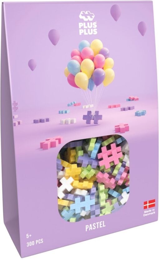 Plus-Plus pastel 300 stuks, pastel, kleuren, bouwstenen, bouwspeelgoed, educatief speelgoed, 300 stuks, plus-plus, wonderzolder.nl