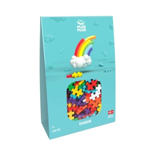 Plus-Plus regenboog 300 stuks, regenboog, kleuren, bouwstenen, bouwspeelgoed, educatief speelgoed, 300 stuks, plus-plus, wonderzolder.nl