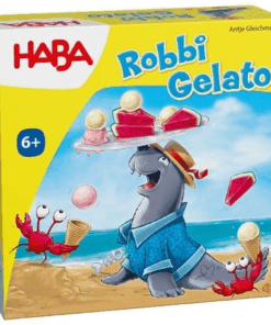Haba Robbi Gelato, spel, kinderspel, behendigheisspel, concentratie, robbi gelato, ijsjes, haba, wonderzolder.nl