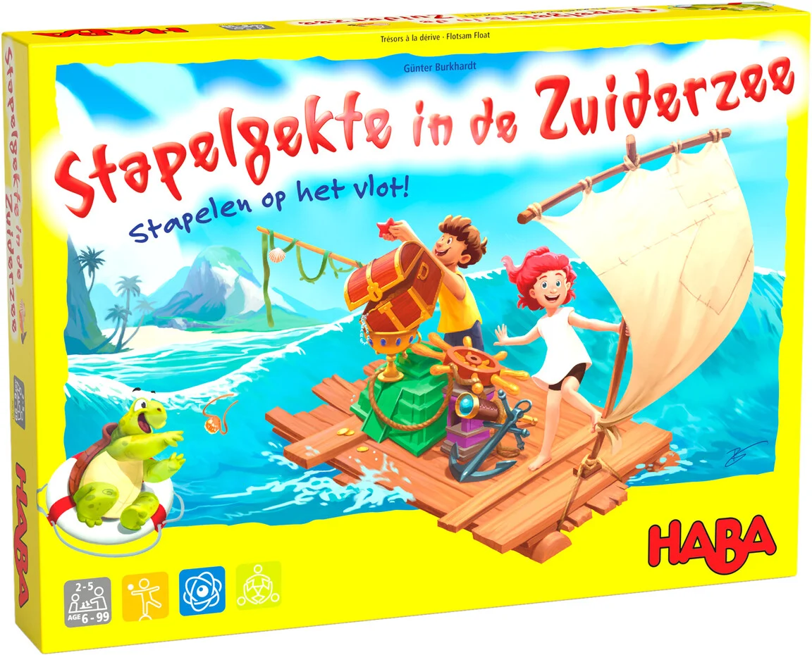 Haba stapelgekte in de Zuiderzee, familiespel, gezelschapsspel, stapelgekte in de zuiderzee, haba, wonderzolder.nl