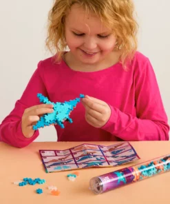 Plus-plus tube manta ray 100 stuks, manta ray, zeedieren, onder water wereld, vis, bouwspeelgoed, 100 stuks, creatief speelgoed, plus-plus, wonderzolder.nl