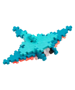 Plus-plus tube manta ray 100 stuks, manta ray, zeedieren, onder water wereld, vis, bouwspeelgoed, 100 stuks, creatief speelgoed, plus-plus, wonderzolder.nl