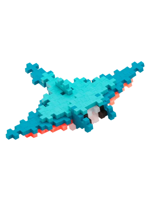Plus-plus tube manta ray 100 stuks, manta ray, zeedieren, onder water wereld, vis, bouwspeelgoed, 100 stuks, creatief speelgoed, plus-plus, wonderzolder.nl