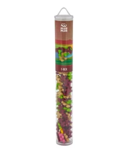 Plus-plus tube t-rex 100 stuks, t-rex, dino, dinosaurus, bouwspeelgoed, 100 stuks, creatief speelgoed, plus-plus, wonderzolder.nl