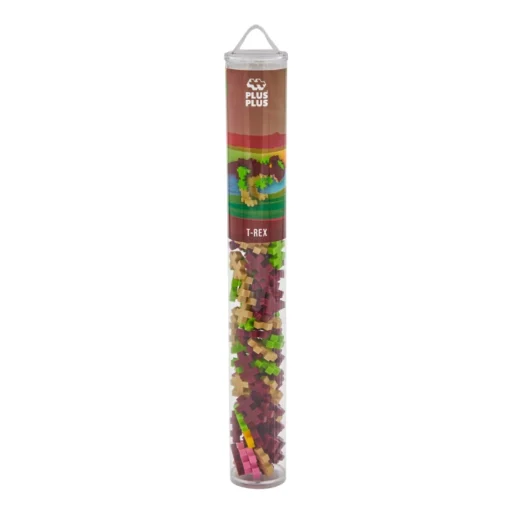 Plus-plus tube t-rex 100 stuks, t-rex, dino, dinosaurus, bouwspeelgoed, 100 stuks, creatief speelgoed, plus-plus, wonderzolder.nl