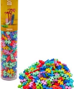 Plus-Plus tube tropical, 240 stuks, bouwstenen, bouwspeelgoed, educatief speelgoed, creatief speelgoed, duurzaam, plus-plus, wonderzolder.nl