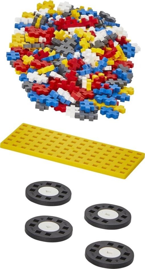Plus-Plus tube auto held 200 stuks, hero car, held, auto, bouwen, bouwstenen, tube, 200 stuks, plus-plus, wonderzolder.nl