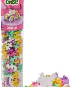 Plus-Plus tube snoep 200 stuks, candy car, snoep, candy, auto, bouwen, bouwstenen, tube, 200 stuks, plus-plus, wonderzolder.nl