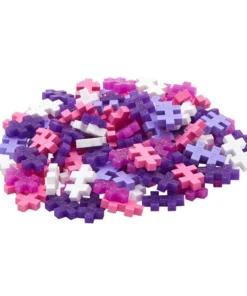 Plus-plus tube glitter 100 stuks, paars, glitter, bouwspeelgoed, 100 stuks, creatief speelgoed, plus-plus, wonderzolder.nl