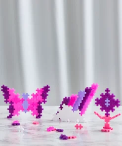 Plus-plus tube glitter 100 stuks, paars, glitter, bouwspeelgoed, 100 stuks, creatief speelgoed, plus-plus, wonderzolder.nl