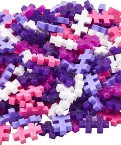 Plus-Plus tube glitter 240 stuks, bouwsteentjes, glitter, paars, purple, bouwen, educatief speelgoed, plus-plus, wonderzolder.nl