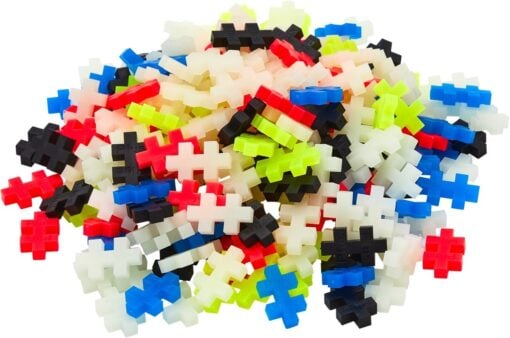 Plus-Plus tube glow 240 stuks, bouwsteentjes, glow in de dark, bouwen, educatief speelgoed, plus-plus, wonderzolder.nl