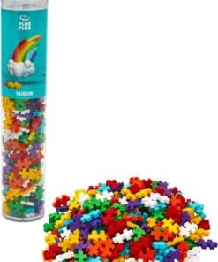 Plus-Plus tube regenboog, 240 stuks, bouwstenen, bouwspeelgoed, educatief speelgoed, creatief speelgoed, duurzaam, regenboog, rainbow, plus-plus, wonderzolder.nl
