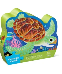 Crocodile Creek puzzel Sea Turtle 36 stukjes, zeeschildpad, sea turtle, legpuzzel, vloerpuzzel, crocodile creek, wonderzolder.nl
