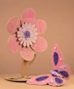 Makedo scru dot, twilight dreams, roze, paars, lila, bouwen, educatief speelgoed, karton, recycle, makedo, kindergereedschap, wonderzolder.nl