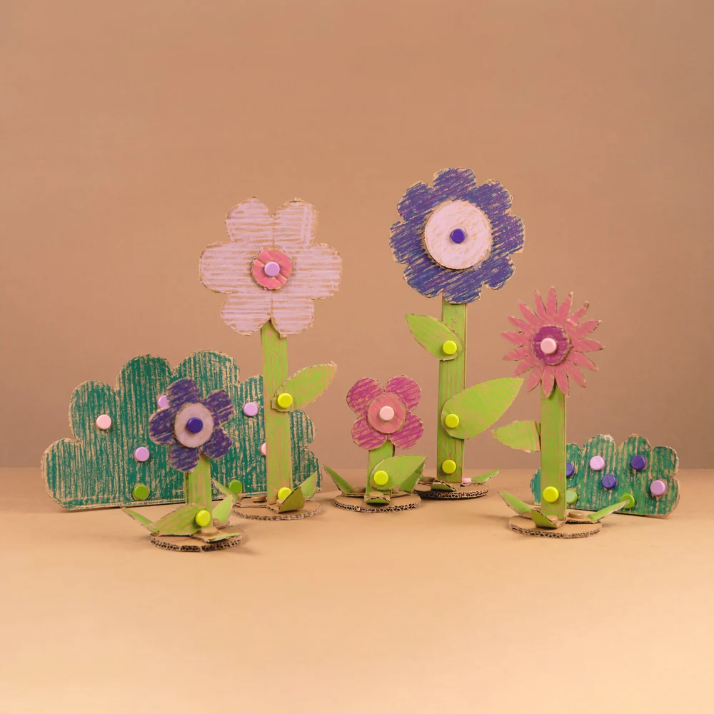 Makedo scru dot, wild things, groen, grijs, bouwen, educatief speelgoed, karton, recycle, makedo, kindergereedschap, wonderzolder.nl