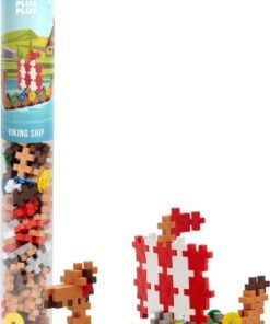 Plus-Plus tube vikingschip, plus-plus, bouwspeelgoed, bouwstenen, vikingschip, viking, 100 stuks, 2d bouwen, 3d bouwen, duurzaam speelgoed, educatief speelgoed, wonderzolder.nl