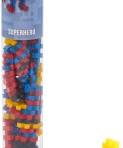 Plus-Plus tube superheld, plus-plus, bouwspeelgoed, bouwstenen, superheld, 100 stuks, 2d bouwen, 3d bouwen, duurzaam speelgoed, educatief speelgoed, wonderzolder.nl