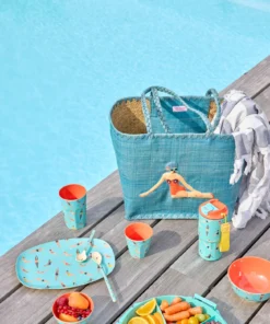 RICE beker retro swimster, melamine, medium cup, beker, servies, retro, zwemmen, swimster, rice, wonderzolder.nl