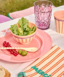 RICE beker Stripey Love, medium, melamine, servies, beker, gestreept, stripey love, rice, wonderzolder.nl