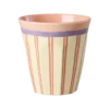 RICE beker Stripey Love, medium, melamine, servies, beker, gestreept, stripey love, rice, wonderzolder.nl