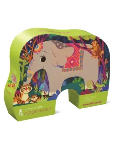 Crocodile creek puzzel in de jungle, vloerpuzzel, legpuzzel, jungle, olifanti, crocodile creek, wonderzolder.nl