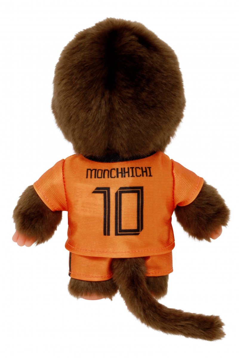 Monchhichi jongen voetbal, monchhichi, aapje, voetbal, jongen, oranje, nederlands elftal, wonderzolder.nl