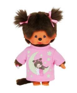Monchhichi meisje glow in the dark, monchhichi, aapje, glow in the dark, meisje, roze, wonderzolder.nl