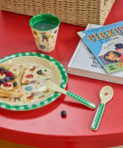 RICE beker hero green, melamine, kinderservies, kinderbeker, hero green, groen, medium cup, rice, wonderzolder.nl