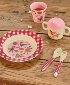RICE beker hero pink, melamine, kinderservies, kinderbeker, hero pink, roze, medium cup, rice, wonderzolder.nl