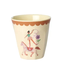 Rice beker Fun Fair Circus small, melamine, kinderbeker, beker, fun fair pink, circus, bekerset, rice, wonderzolder.nl