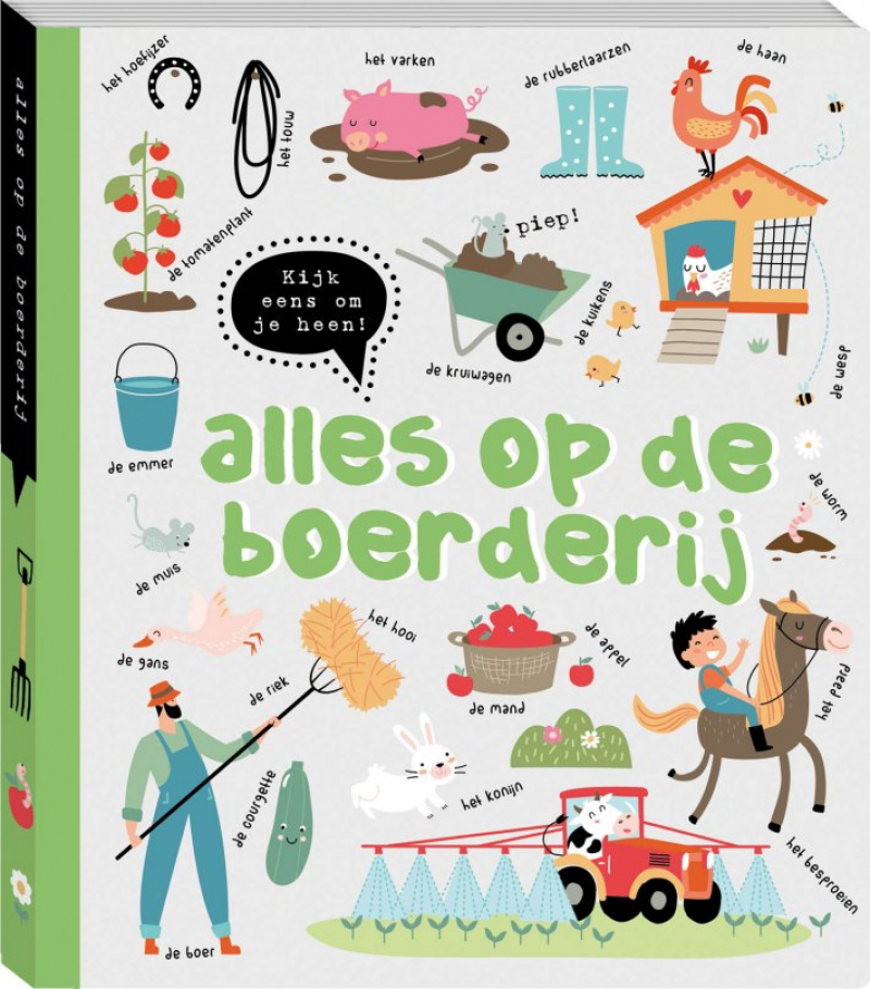 Kijk eens om je heen alles op de boerderij, kijkboek, zoekboek, boerderij, Imagebooks, wonderzolder.nl