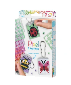 Pixelhobby sleutelhanger set insecten, diy, sleutelhanger, insecten, pixelhobby, knutselen, creatief, pixel, wonderzolder.nl