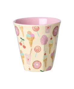 Rice beker Fun Fair Sweet small, melamine, kinderbeker, beker, fun fair pink, sweet, bekerset, rice, wonderzolder.nl