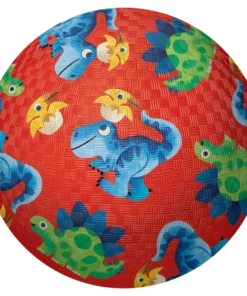 Crocodile Creek natuurrubber bal Dino Vrienden, klein, 13 centimeter, natuurrubber, speelbal, voetbal, dino, dinosaurus, vrienden, buitenspelen, crocodile creek, wonderzolder.nl