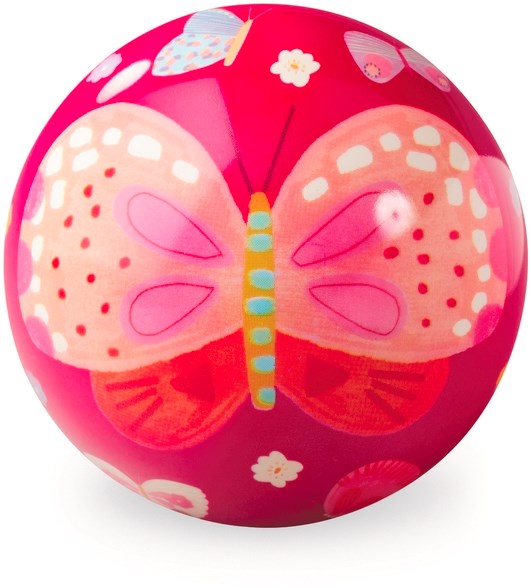 Crocodile Creek speelbal Vlindertuin, speelbal, bal, vlinders, roze, crocodile creek, wonderzolder.nl