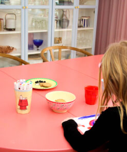 RICE beker Snoopy Cream Large, melamine, kinderbeker, beker, snoopy, peanuts, large cup, cream, creme, beige, rice, wonderzolder.nl