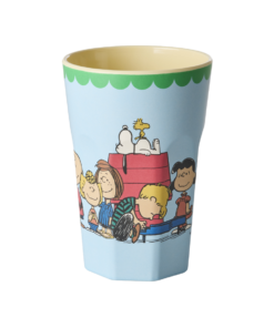 RICE beker Snoopy Soft Blue Large, melamine, kinderbeker, beker, snoopy, peanuts, large cup, soft blue, blauw, rice, wonderzolder.nl