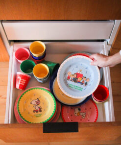 RICE bord Snoopy Soft Blue, melamine, bord, kinderbord, kinderservies, Peanuts, Snoopy, Soft Blue, lichtblauw, rice, wonderzolder.nl