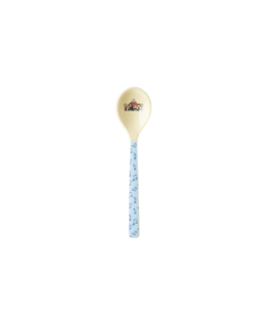 RICE theelepel Snoopy Soft Blue, theelepel, lepel, servies, melamine, dessertlepel, toetjeslepel, soft blue, lichtblauw, snoopy, peanuts, rice, wonderzolder.nl
