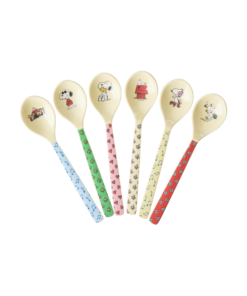 RICE theelepels Snoopy, theelepel, lepel, servies, melamine, dessertlepel, toetjeslepel, ijslepel, snoopy, peanuts, rice, wonderzolder.nl