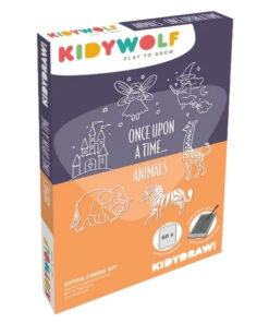 Kidydraw mini tekenkaarten dieren, er was eens, tekenkaarten, patronen, dieren, sprookje, er was eens, onderwijs, kidydraw, kidywolf, wonderzolder.nl