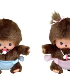 Bebichhichi classic meisje, monchhichi, aapje, baby, knuffel, wonderzolder.nl