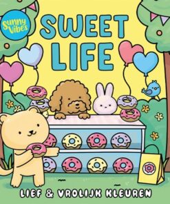 Sunny Vibes Sweet Life, kleurboek, tekenboek, kleuren, kleurplaten, sweet life, Lantaarn, wonderzolder.nl
