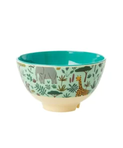 RICE kommetje Jungle Green, melamine, kommetje, kinderservies, servies, medium, groen, jungle, rice, wonderzolder.nl