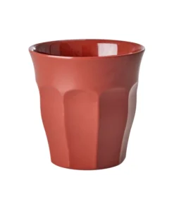RICE beker bordeaux, melamine, medium cup, kinderbeker, beker, koffiebeker, rood, bordeaux, rice, wonderzolder.nl