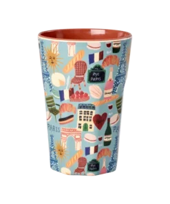 RICE beker Paris mon Amour large, melamine, beker, cup, large beker, parijs, rice, wonderzolder.nl
