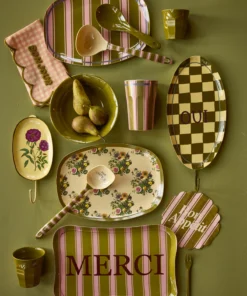 RICE beker Stripe Delight, melamine, beker, cup, large cup, kinderservies, servies, gestreept, rice, wonderzolder.nl